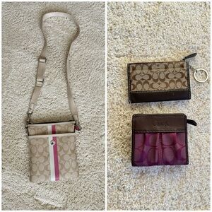 Coach crossbody bag + free gifts